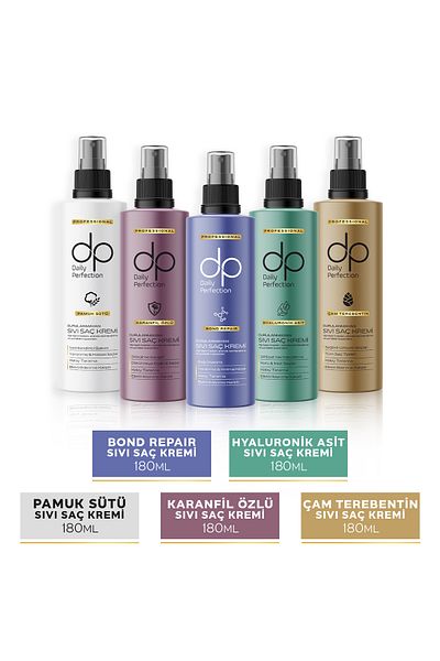dp Daily Perfection Leave-In Liquid Hair Care Cream Set 180 ml