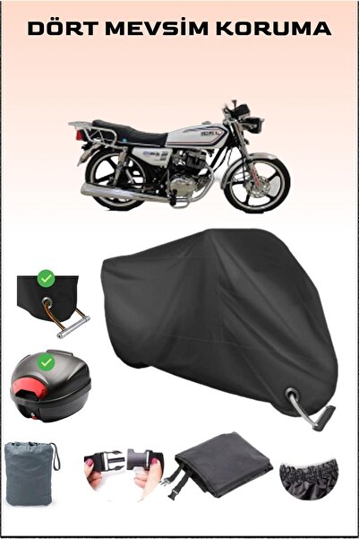 Breen حقيبة خلفية وقفل متوافق مع القماش المشمع للدراجات النارية باللون الأسود...