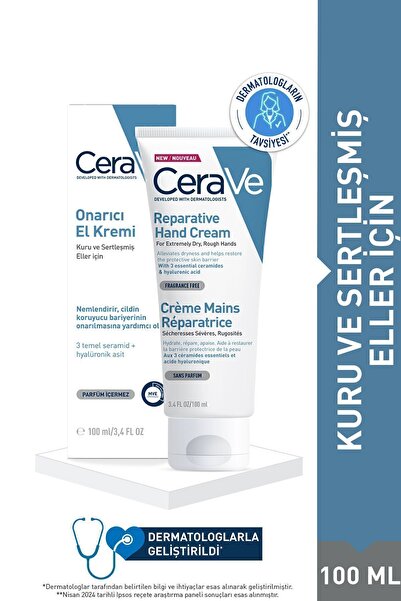 CeraVe Kuru Ve Sertleşmiş Eller Için Ellerinizi Yumuşatıcı Besleyici Nemlendi...