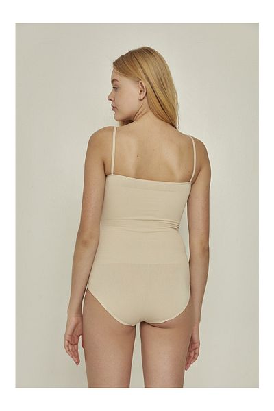 Mitay Slimming Enhancing Seamless Woven Bottom Tie Adjustable Strap Bodysuit Women's Corset