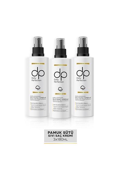 dp Daily Perfection 180 ml Leave-In Cotton Milk - 3 Liquid Hair Conditioner