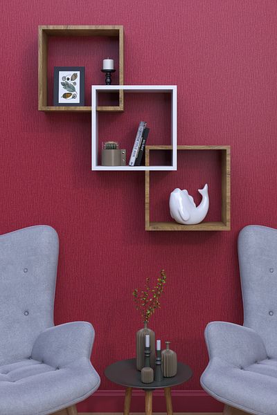 moka park avm Wall Mounted Modern Wall Shelf with Large Shelves