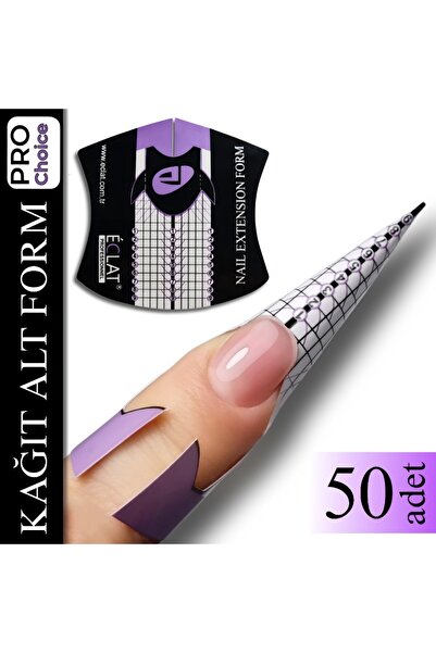 ECLAT KAĞIT ALT FORM 50 ADET (TIRNAK ŞABLONU) KAĞIT ŞABLON