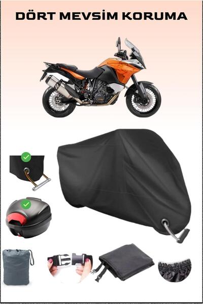 Breen حقيبة خلفية سوداء وقفل متوافق مع قماش القنب للدراجات النارية KTM 1190 A...