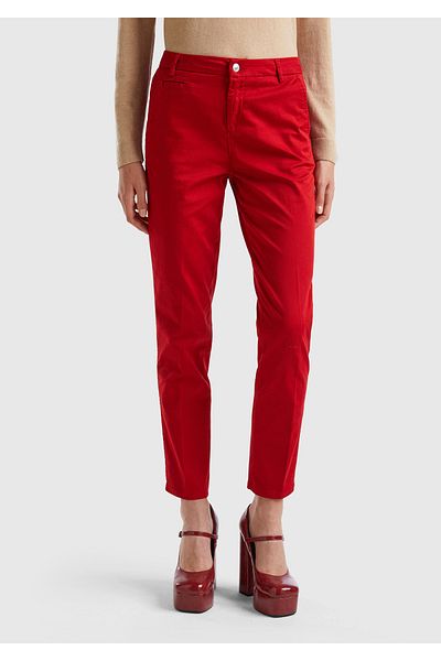United Colors of Benetton Pantaloni chino de bază din elastan de damă
