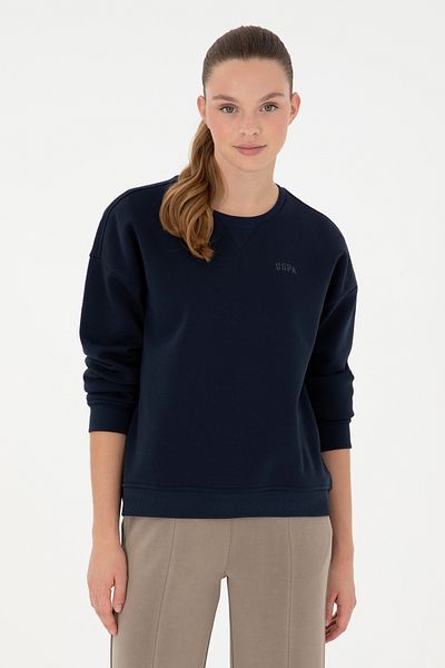 U.S. Polo Assn. Women's Navy Blue Basic Crew Neck Sweatshirt 50297296 -Vr033