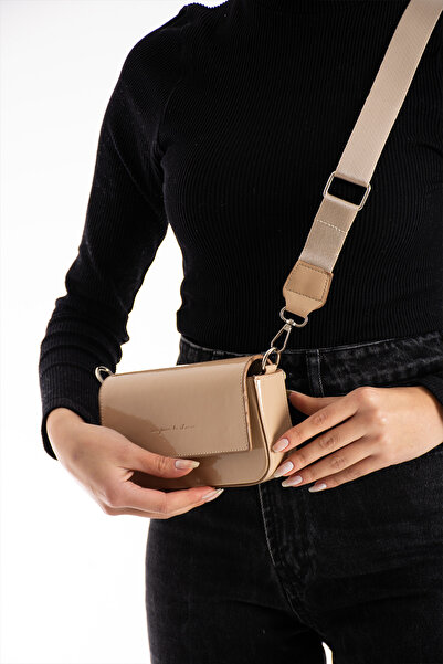 Kaya Bag حقيبة كتف وحقيبة كروس نسائية من جلد المنك مقاس 11x18