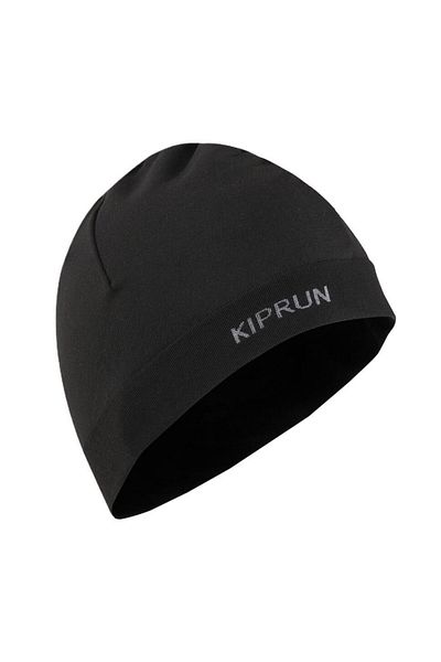 Decathlon Черна шапка за бягане Kalenji