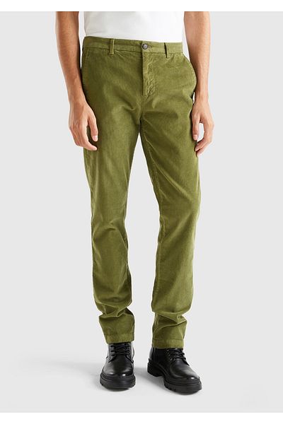 United Colors of Benetton Olive Green Men's Trousers