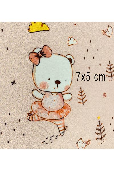 podyum baskı Cute Raincoat Digital Printed Bears for Girls and Baby - 147X100 cm