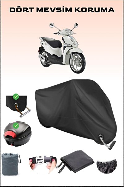 Breen حقيبة خلفية وقفل متوافق مع القماش المشمع للدراجات النارية باللون الأسود...