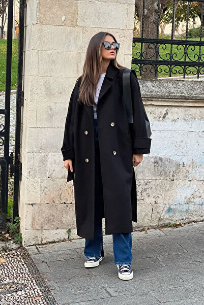 My Blog Burgunderroter langer Kaschmirmantel „New Tokyo“. 509029