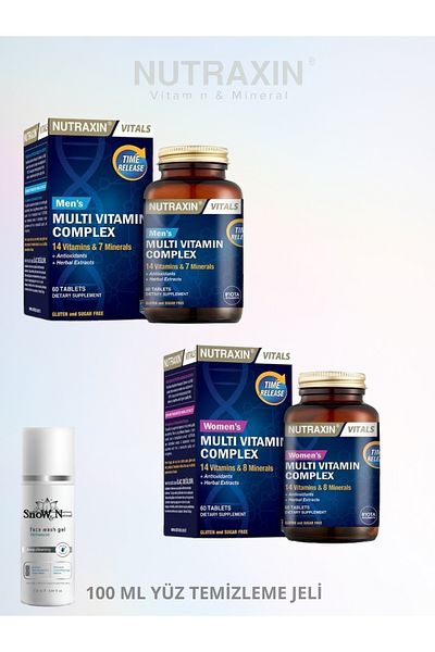 Nutraxin 60 Tablets Multivitamin and Mineral Complex for Man and Woman
