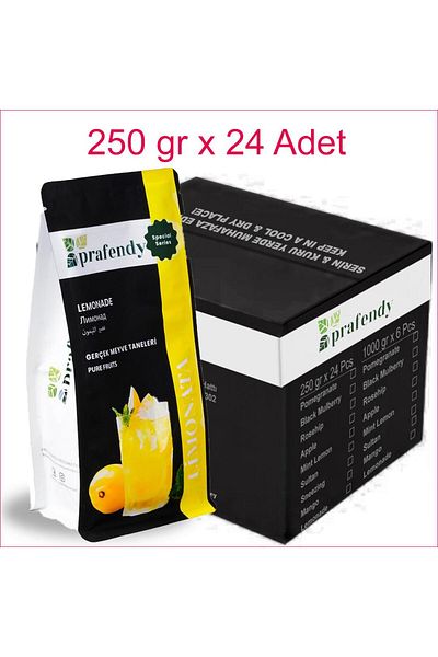 prafendy Wholesale Lemonade Powder - 250g X 24 Fruits Grain