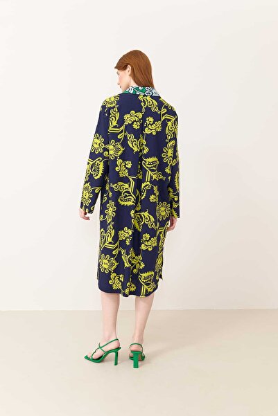 Roman Midi Boy Gömlek Elbise Standart Renk Y2411027_089