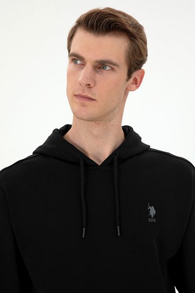 U.S. Polo Assn. Men's Black Basic Sweatshirt 50298271 -Vr046