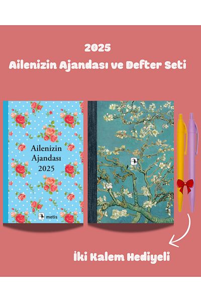 Metis Yayınları 2025 Your Family Agenda and Notebook Set + Pen