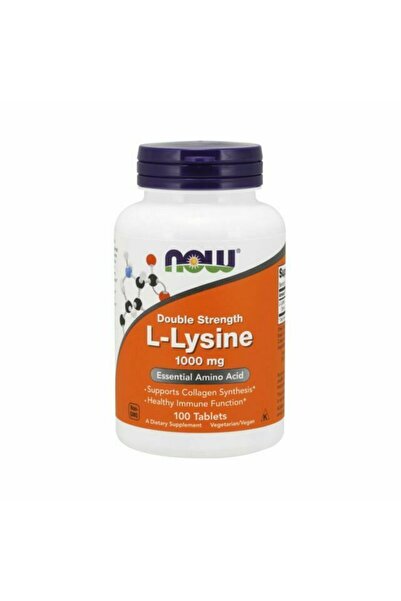 Now Foods L-Lysine Dietary Supplement, 1000mg, 100 Tablets