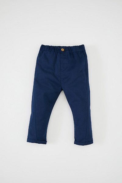 DeFacto Set of 2 Muslin Shirt and Elastic Pants for Baby Boy - D3356A524Wn