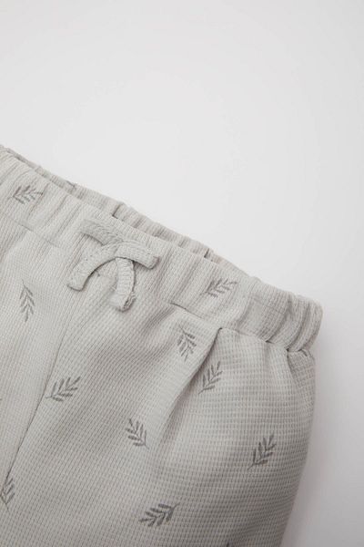 DeFacto Baby Girl Elastic Waist Patterned Waffle Pants C1610A524Sp