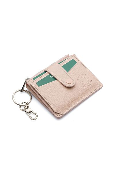 Westpolo Suport pentru carduri unisex din piele naturală - cu cheie, mulți suporturi pentru carduri TRY114
