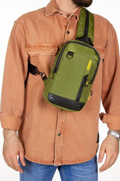 Newish Unisex Αδιάβροχο Imperteks Διπλής Όψης Σταυρός ώμου και σακίδιο πλάτης Πράσινο (20x24cm)