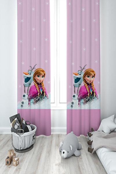 BAMBAŞKA MODA DEČJA I DEČJA SOBA Frozen Anna Sa deznom 2 Krila Zavesa za drap...