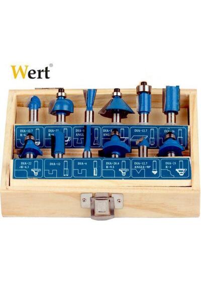 WERT 2504 Freze Uç Seti 12 Parça