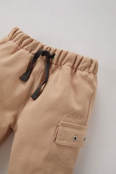 DeFacto Baby Boy Elastic Waist Jogger Leg Gabardine Trousers D6337A524Wn