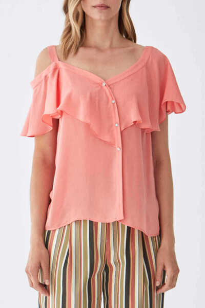 Roman Yakası Volanlı Tek Omuz Bluz Y.Ağzı Y2113103_031