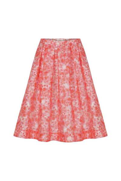 Roman Desenli Uzun Etek Standart Renk Y2215072_089