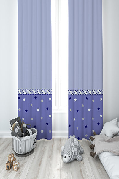 BAMBAŞKA MODA DEČJA I DEČJA SOBA Zvezda i Konopac Sa deznom 2 Krila Zavesa za...
