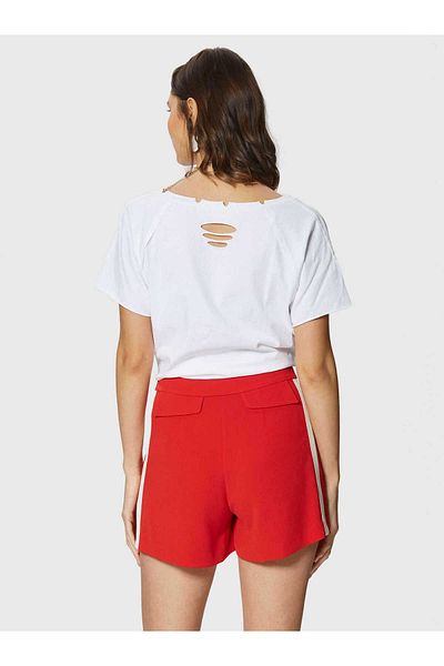 Roman Side Striped Women's Shorts Red Y1812048_006