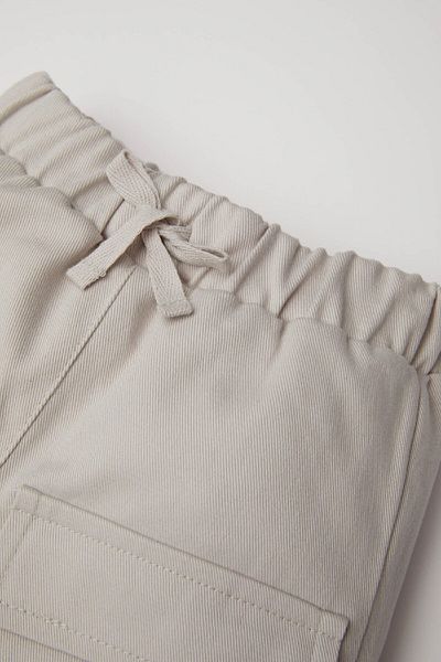 DeFacto Baby Boy Jogger Gabardine Trousers - Lace-Up, Pockets and Elastic Legs D3363A524Wn