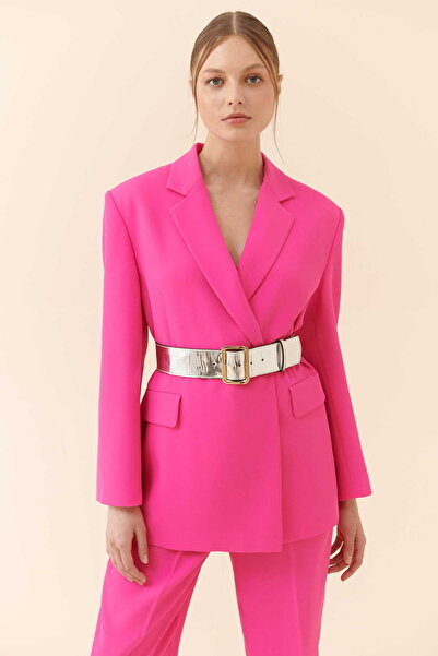 Roman Geniş Kadın Kemer Gümüş Y2382118_078