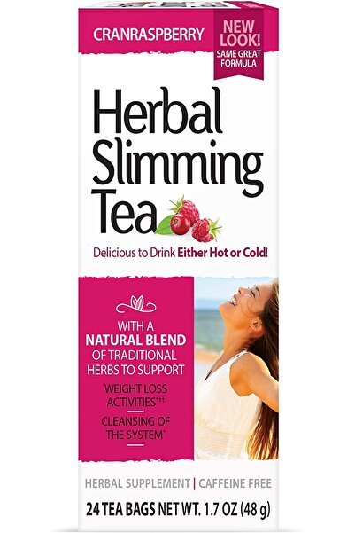 21st Century شاي التخسيس العشبي بالتوت البري