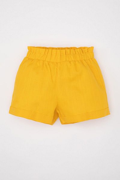 DeFacto Striped Flamed Poplin Blouse and Sleeveless Shorts for Baby Girl 2-Piece Set - Crew Neck C8670A524Sm