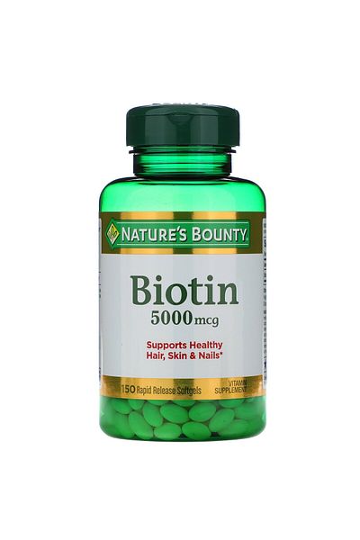 Nature's Bounty Biotin Quick Dissolve Tablets, Strawberry, 5000 Mcg
