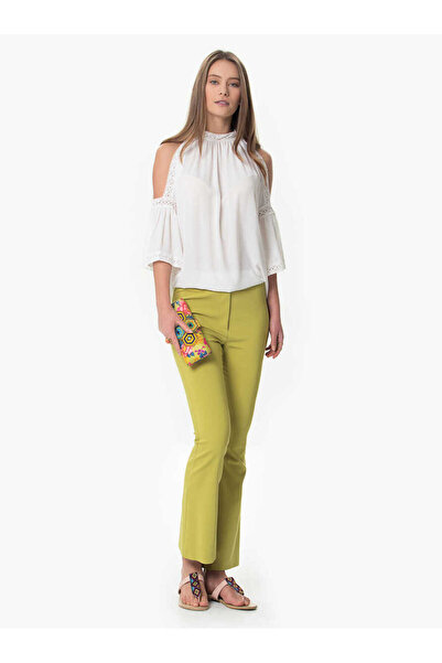 Roman Geniş Paça Pantolon Fıstık Yeşili Y1612038_042