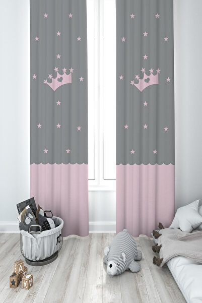 BAMBAŞKA MODA ДИТЯЧА ТА ДИТЯЧА КІМНАТА Зірковий візерунок у рамці 2-стулкові ...