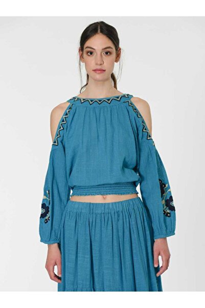 Roman Omuz Detaylı Bluz Standart Renk Y1965106_089