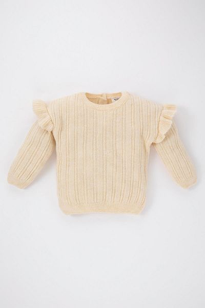 DeFacto Baby Girl Crew Neck - A7043A523Wn Model Sweater
