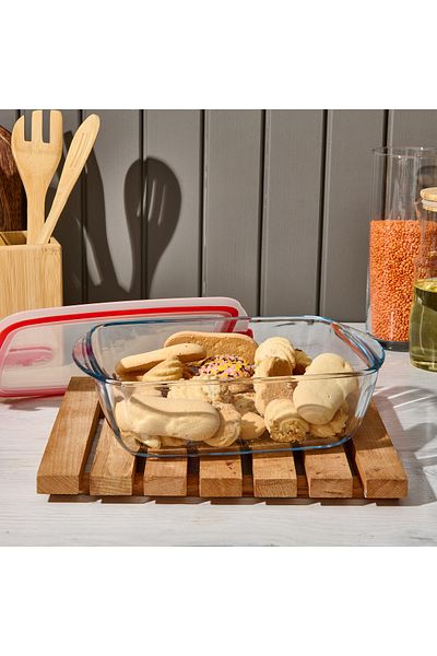 Pyrex Cook & Head Rectangular Ziplock Storage Container - 2.5 Lt