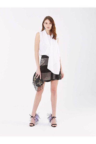 Roman İşlemeli Abiye Kadın Etek Siyah Y9963101_001