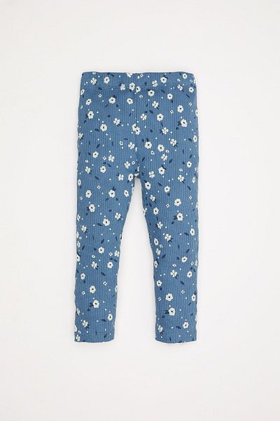 DeFacto 2-Piece Set for Baby Girl - Floral Print Sweatshirt, Elastic Waist, Long Leggings D5147A524Wn
