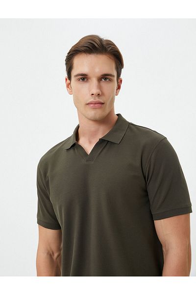 Koton Short Sleeve Polo Neck T-Shirt