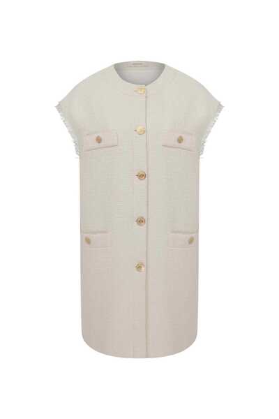 Roman Altın Düğmeli Tüvit Kap Kemik Y2317001_019