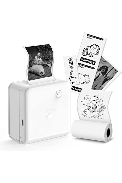 Phomemo M02 Pro Mini Taşınabilir Akıllı Cep Sticker Fotoğraf Yazıcı, Yapay Ze...
