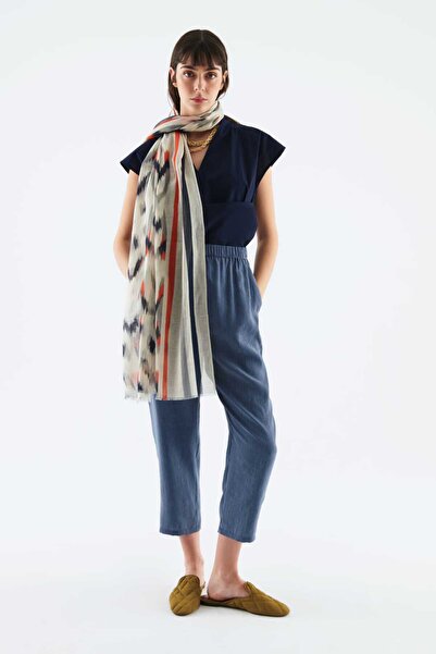 Roman Desenli Renkli Kadın Şal Standart Renk Y2284108_089