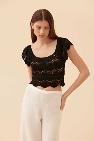 Roman Triko Bluz Siyah Y2372001_001